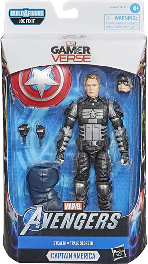 Hasbro Marvel Legends Gamerverse Stealth Captain America 6" Action Figure BAF Joe Fixit series