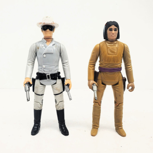 Gabriel (1980) The Legend of the Lone Ranger Lone Ranger and Tonto set 3.75" action figure