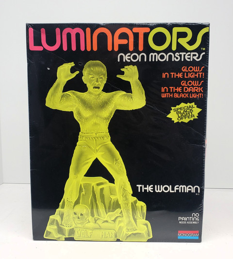 Monogram (1991) Universal Monsters LUMINATORS The Wolfman model kit