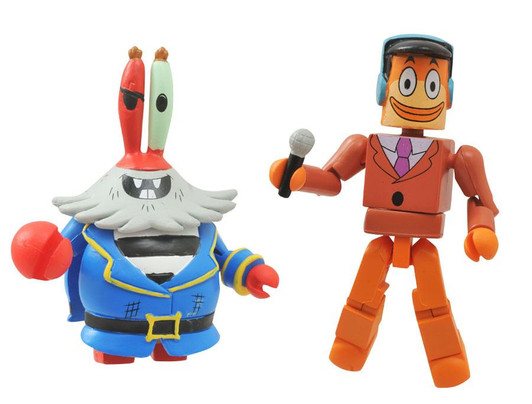 Diamond Select MiniMates SpongeBob Squarepants Grandpappy Redbeard and Perch Perkins