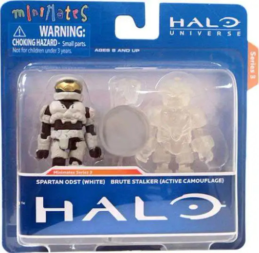Diamond Select MiniMates HALO Universe Spartan ODST (White) and Brute Stalker Camouflage