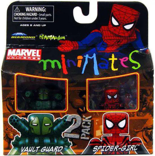 Diamond Select MiniMates Spider-Man Vault Guard and Spider-Girl