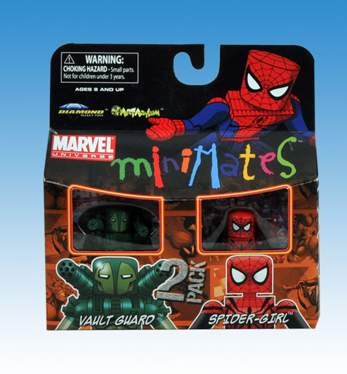 Diamond Select MiniMates Spider-Man Vault Guard and Spider-Girl