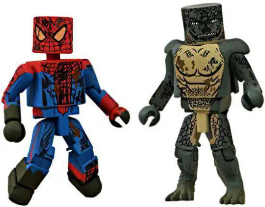 Diamond Select MiniMates The Amazing Spider-Man  Underground Battle Spider-Man and Underground Battle Lizard