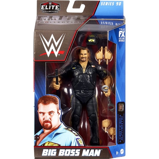 Mattel WWE Elite Collection Series 90 Action Figure BIG BOSS MAN 6" *CHASE* Black Outfit 2021
