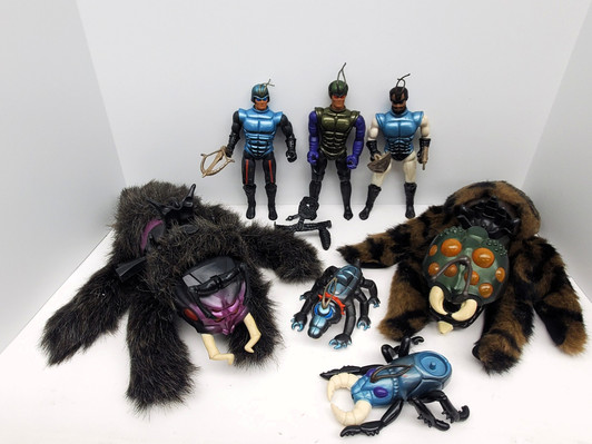 Coleco (1984)  SECTAURS Action Figure, Bugs and accessory lot