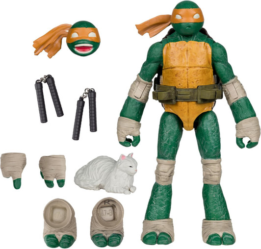 McFarlane Toys - Teenage Mutant Ninja Turtles - Page Punchers -Michelangelo 5" Action Figure With Comic
