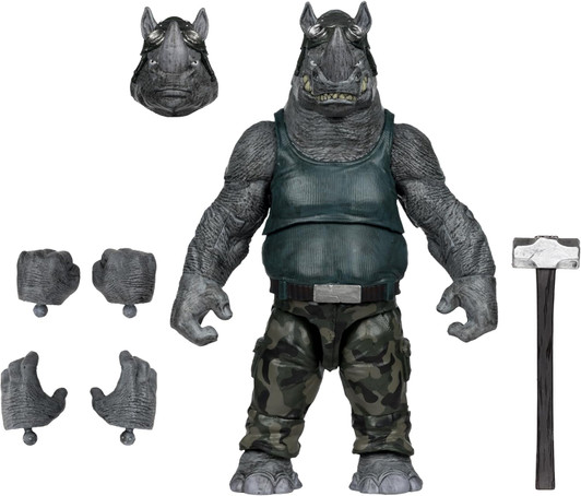 McFarlane Toys - Teenage Mutant Ninja Turtles - Rocksteady 5" Action Figure with Comic