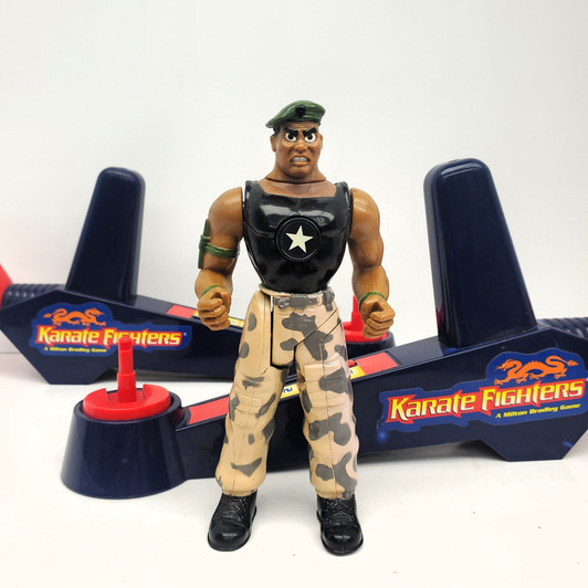 Milton Bradley (1995) Karate Fighters action figure and controllers lot