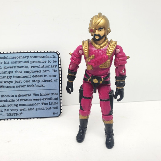Hasbro (1988) GI JOE Voltar action figure complete with file card