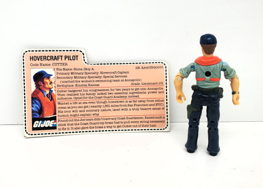 Hasbro (1984) GI JOE Cutter action figure complete with file card