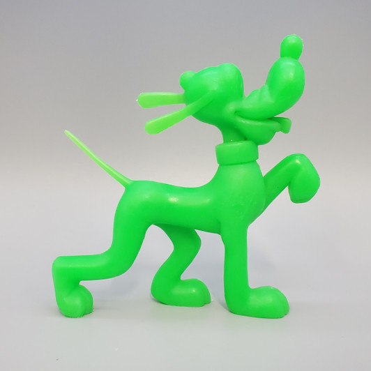 Marx Disney (1971) Pluto Green plastic figure
