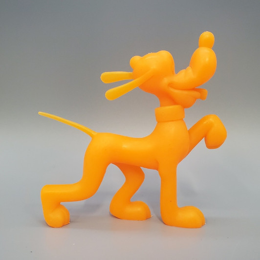 Marx Disney (1971) Pluto Orange plastic figure