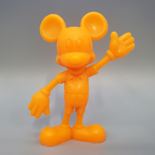 Marx Disney (1971) Mickey Mouse Orange plastic figure