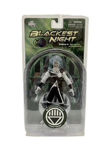 DC Direct Green Lantern Blackest Night Series 4 Black Lantern Firestorm action figure