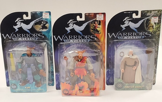 PlayEm! (1997) Warriors of Virtue complete set of 16 action figures
