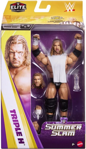 Mattel WWE Elite Collection 6" Summerslam Triple H Action Figure with Jesse Ventura Build-A-Figure Part