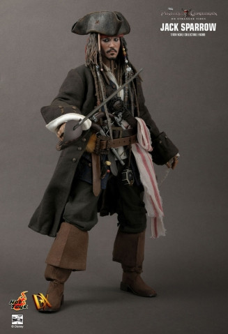 Hot Toys Jack Sparrow 1/6th figure Hot Toys Pirates of the Caribbean On Stranger Tides DX06 (Sideshow Exclusive)