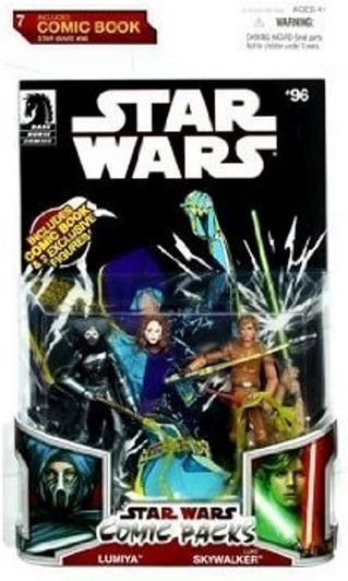 Star Wars Comic Packs Lumiya and Luke Skywalker action figure 2 pack