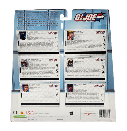 Hasbro (2004) G.I. JOE Valor vs Venom Winter Operations action figure 6 pack