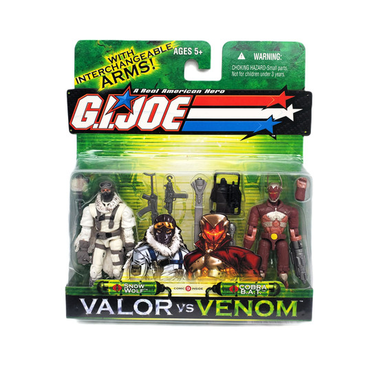 Hasbro (2004) GI Joe Valor Vs Venom Snow Wolf vs Cobra B.A.T.