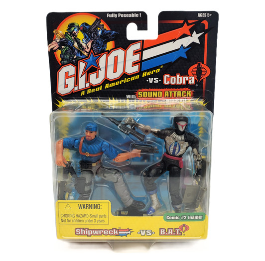 Hasbro (2002) G.I. Joe vs COBRA Shipwreck vs B.A.T.