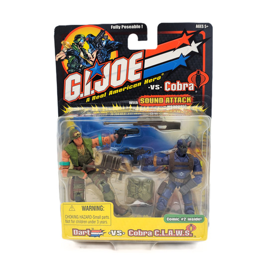 Hasbro (2002) G.I. Joe vs COBRA Dart vs. Cobra C.L.A.W.S.