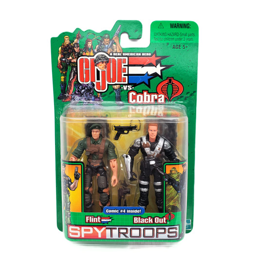 Hasbro (2003) GI Joe Spy Troops Flint and Black Out