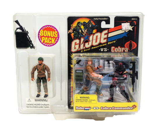 Hasbro (2001) G.I. Joe vs COBRA Duke vs Cobra Commander BONUS PACK Big Ben