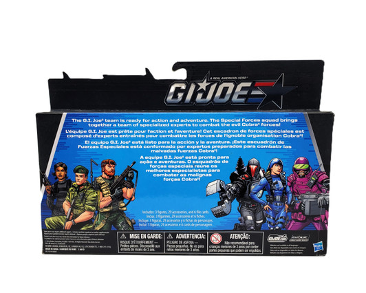 Hasbro GI Joe 50th Anniversary SPECIAL FORCES Outback, Falcon and Shooter 3.75" action figure 3 pack