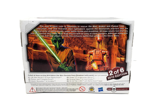 Hasbro (2009) Star Wars Legacy Collection Geonosis Arena Showdown Rodian Jedi vs Battle Droid