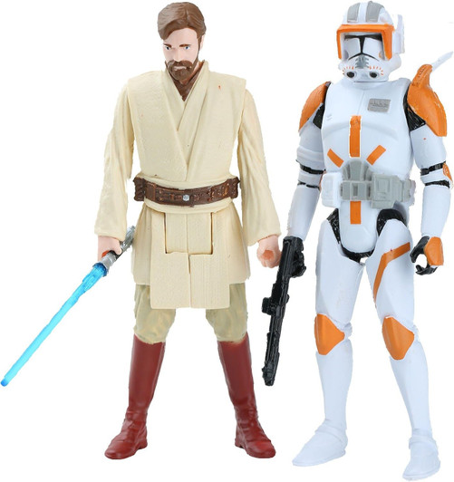 Hasbro Star Wars Revenge of the Sith Obi Wan Kenobi and Clone Commander Cody 3.75-Inch Figure 2-Pack