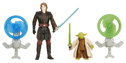 Hasbro Star Wars Revenge of the Sith Anakin Skywalker and Yoda 3.75-Inch Figure 2-Pack