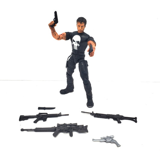 ToyBiz (2004) Marvel Legends Series VI The Punisher Movie Thomas Jane 6"action figure with extra weapons (no package)