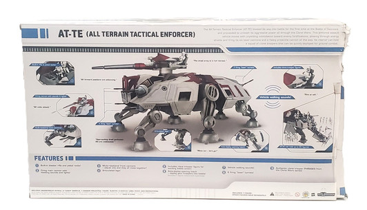 Hasbro (2008) Star Wars The Clone Wars AT-TE (All Terrain Tactical Enforcer) Vehicle (BOX DAMAGE)