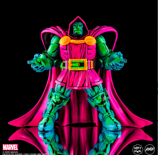 Mondo Doctor Doom Soft Vinyl Figure - Psychedelic Variant