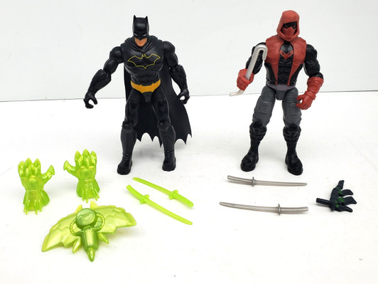 Spin Master DC Comics Batman vs Red Hood 4" Action Figure set (no package)