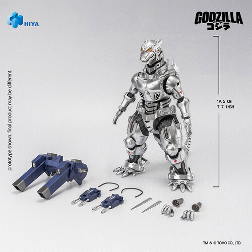 HIYA Godzilla Against Mechagodzilla  Exquisite Basic 7.7 " Mechagodzilla MFS-3 Action Figure
