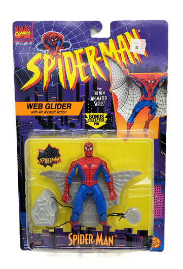 ToyBiz (1995) Spider-Man TAS Web Glider Spider-Man 5" Action Figure