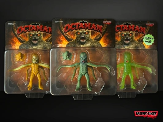 Monstarz OCTAMAN 3.75" Scale Retro Action Figure SET OF 3