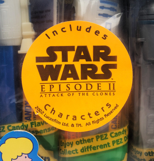 Pez (2002) Star Wars Episode II Attack of the Clones 12 pack counter display