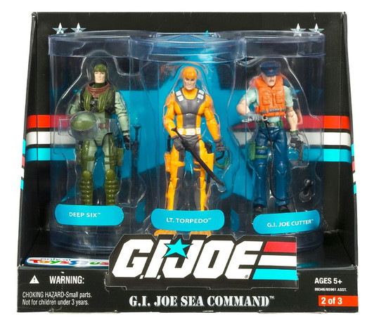 G.I. Joe 25th Anniversary: Sea Command Exclusive Boxed Action Figure 3-Pack: Deep Six, Lt. Torpedo and G.I. Joe Cutter