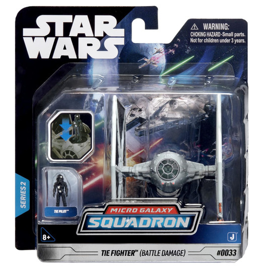 Jazwares Star Wars Micro Galaxy Squadron TIE Fighter (Battle Damage)