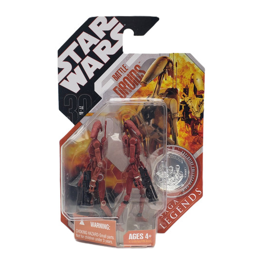 Hasbro Star Wars 30th Anniversary Battle Droids RED 3.75" Action Figure