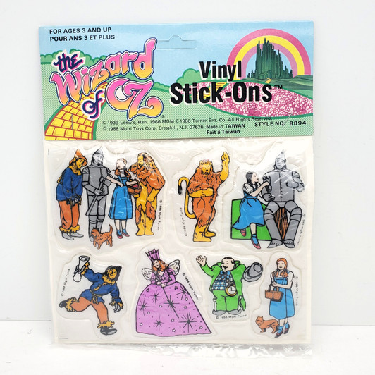 Multi Toys The Wizard of Oz  50th anniversary Puffy Stickers Set