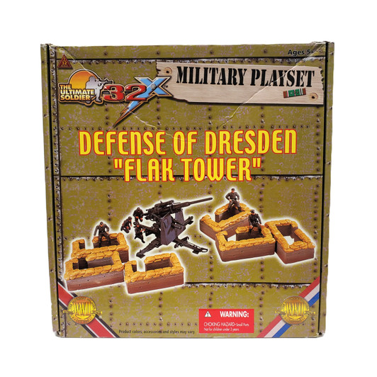 The Ultimate Soldier WWII 32X Defense of Dresden "Flak Tower" Military Playset (Open package)