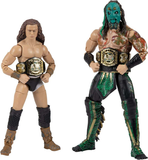 Jakks AEW Unrivaled Collection Tag Team Pack - Luchasaurus and Jungle Boy Action Figure 2 pack