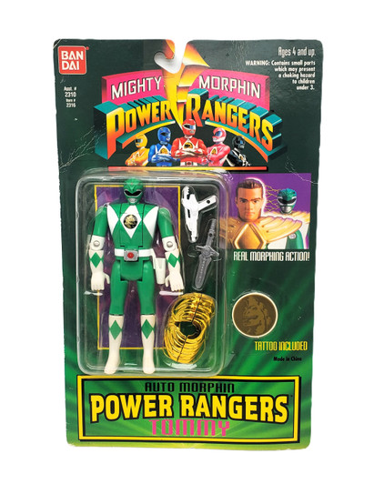BanDai (1994) MMPR Auto Morphin Green Ranger Tommy  Action Figure