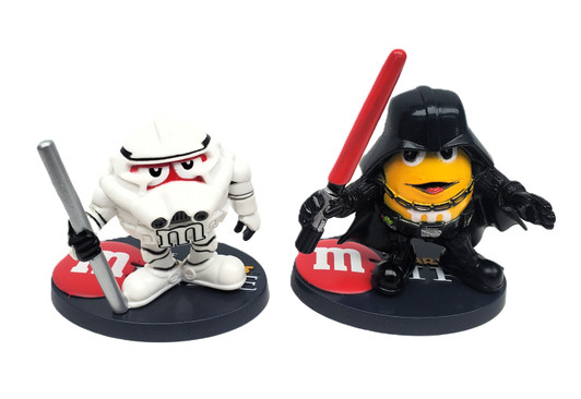 Hasbro (2005) Star Wars M&M's Chocolate Mpire Darth Vader and Clone Trooper figure set (no package)
