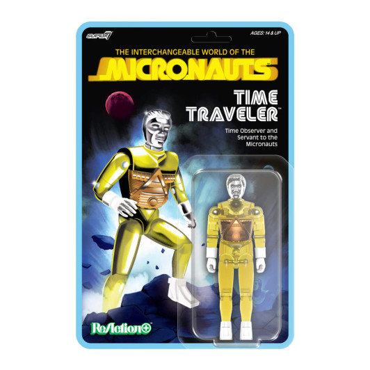 Micronauts ReAction+ Wave 3  Time Traveler (Translucent Yellow)